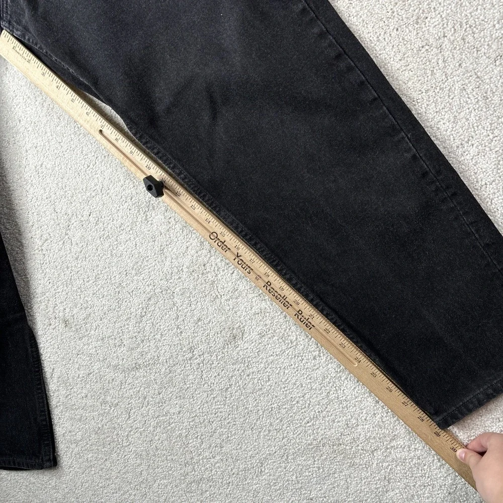 VTG 90's Levis 550 Jeans Relaxed Fit Black Mens 36x30 Denim USA (actual 33.5x29)